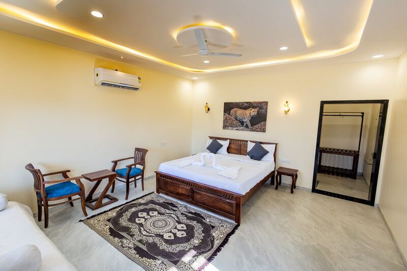 A stone cottage room