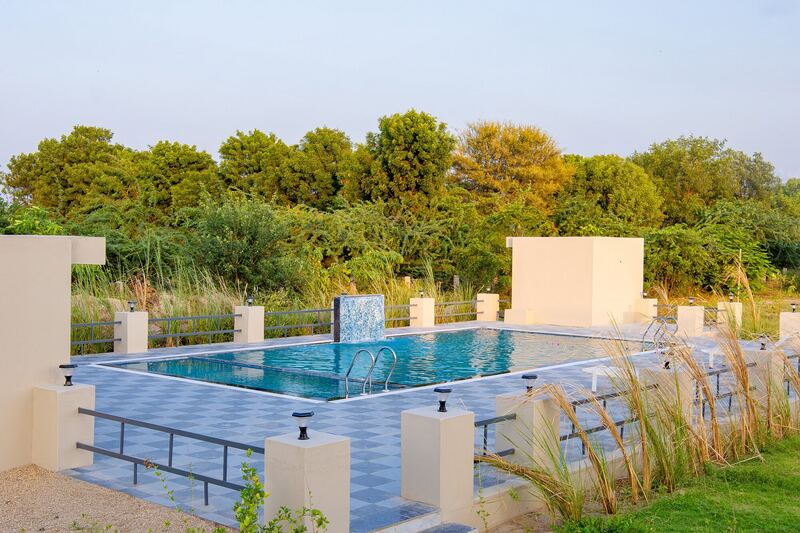 The swimming pool